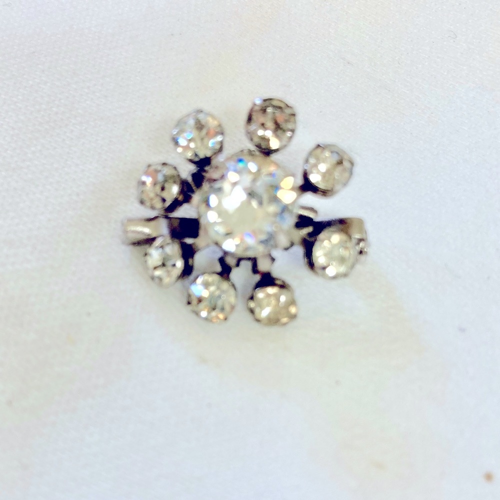 Rhinestone Petite Snowflake Brooch.